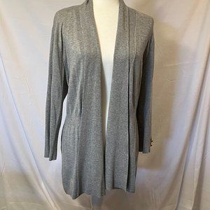 Premise Studio gray cardigan duster sweater